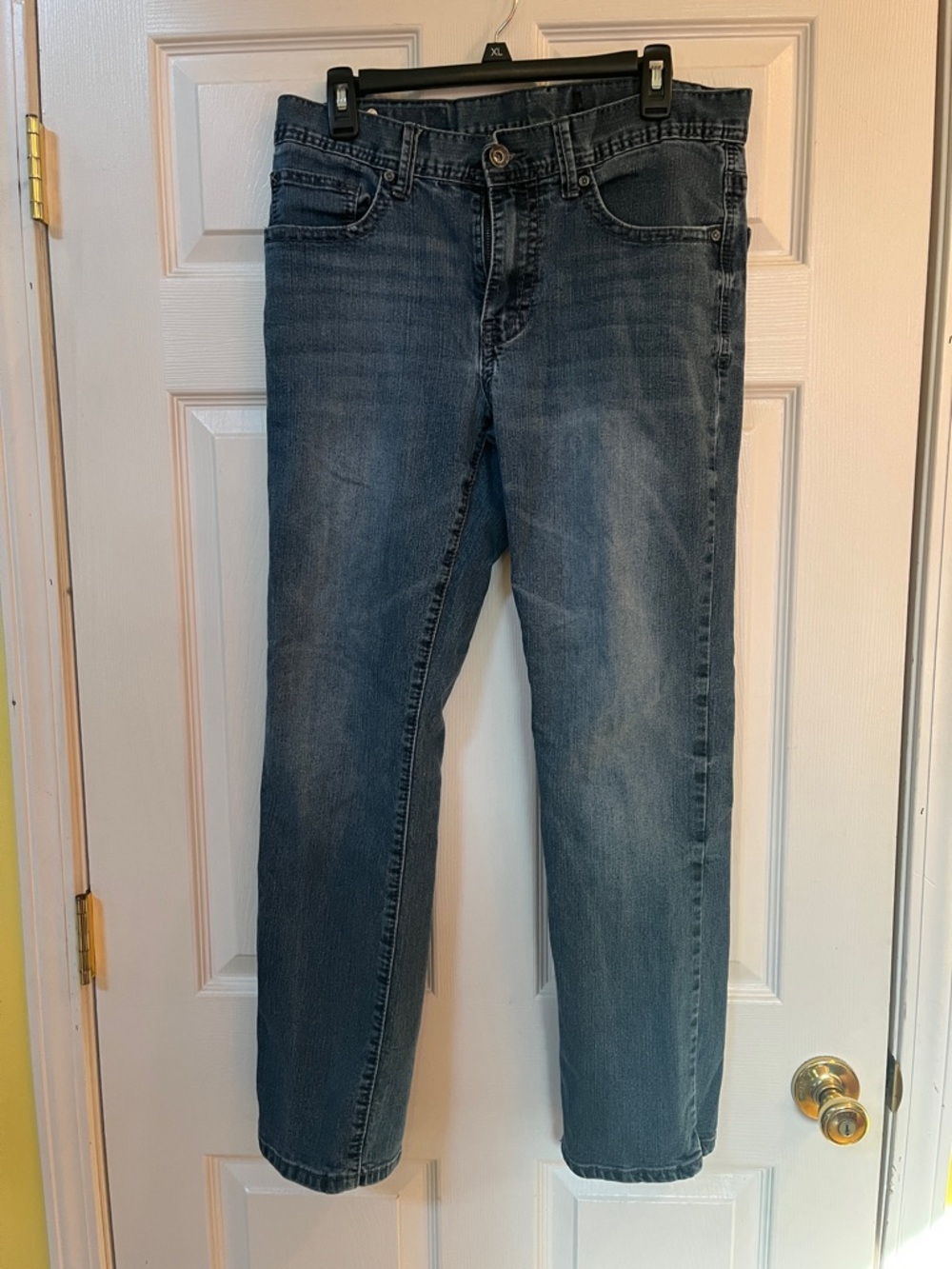 Men's Straight Fit Denim Jeans in Blue